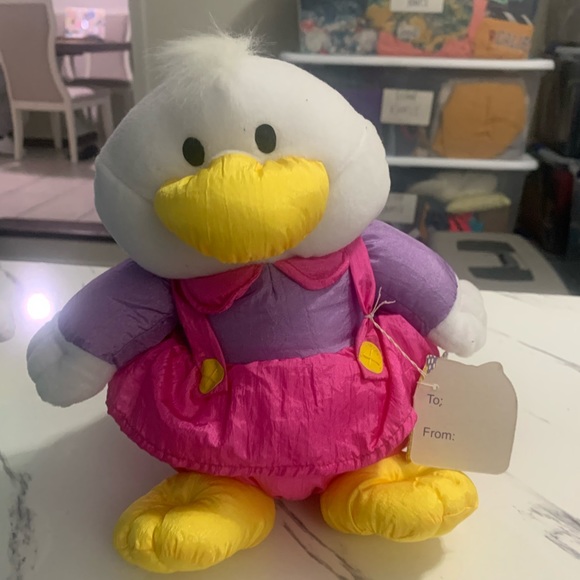 VTG 1994 Gibson Greetings Dudley Duck & Darcie Duck Easter Plush Stuffed Animals - Picture 11 of 14